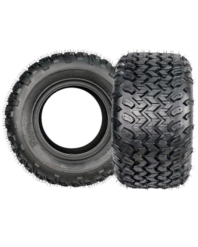 GarveeTech 22x11-10 Golf Cart ATV Tires 22x11x10 Heavy Duty 4 PR Tubeless Quad ATV Tires for UTV, Side By Side, Off-Road Adventures, Snow and Trail Riding (Set of 2)