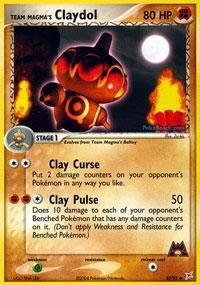 Pokemon - Claydol del equipo Magma (33) - EX Team Magma vs Team Aqua - Holofoil inversa