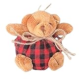 Artisanat raffiné : les ornements d'ours combinent des œuvres d'art cousues à la main avec des bords impeccables, créant des designs complexes qui restent visuellement frappants au fil du temps, parfaits pour rehausser l'ambiance des réunions de famille, des fêtes de fin d'année ou du style intérieur de les jours.