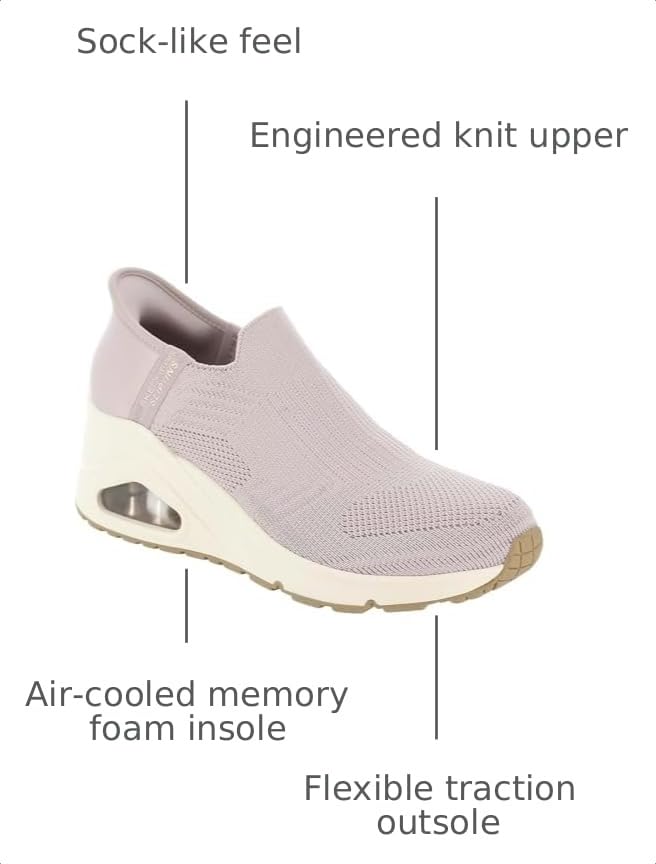 Image of Skechers Women's Uno Wedge - Kickin' Knit Hands Free Slip-ins Sneakers