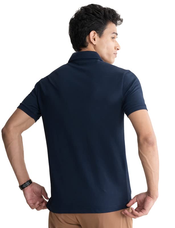 Image of DAMENSCH Men's Solid Regular Fit T-Shirt
