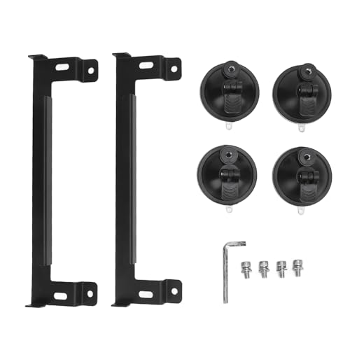 Support à ventouse pour mini antenne parabolique en ABS avec 4 ventouses - 6