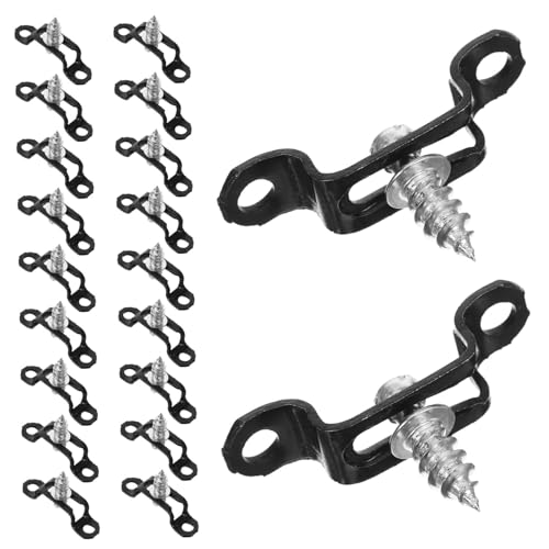 Hohopeti Rigid Pipe Strap Clamp Kit 20pcs u Bracket Clamps Tube Tension Clips for Furniture Assembly