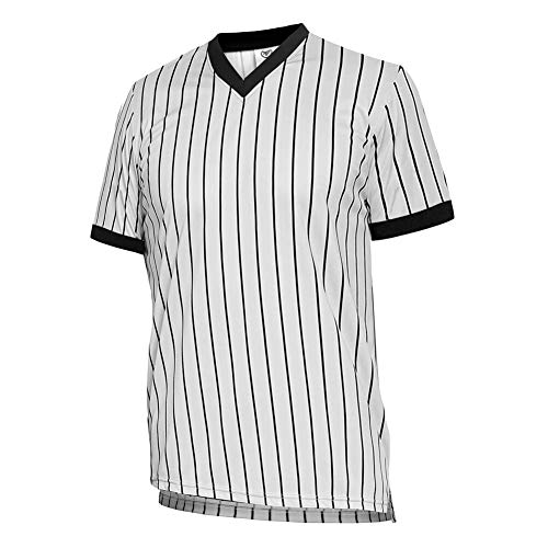 image for ChinFun Men's Grey Basketball Officials Referee Jersey Pro-Style Ref U