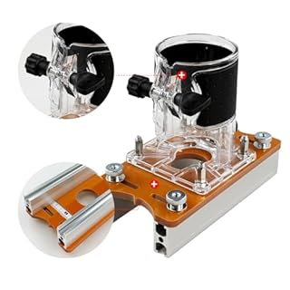 Wood Trimmer Router Base, 2 in 1 Fastener Slotting Bracket, Compact Wood Palm Base, for Inside Diameter 65mm Trimming Machine, for Grooving for Cabinet Wardrobe Closet Furniture