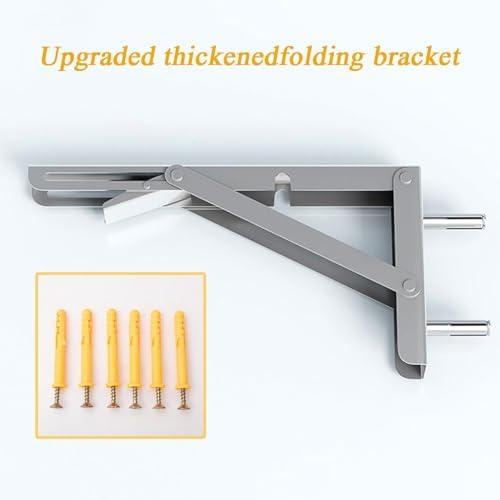 Wall Mounted Folding Table - Heavy Duty Space Saver Desk for Small Spaces, Stainless Steel Bracket, Ideal for Garage, Workshop, Laundry Room, Office, Kitchen (39x16in)