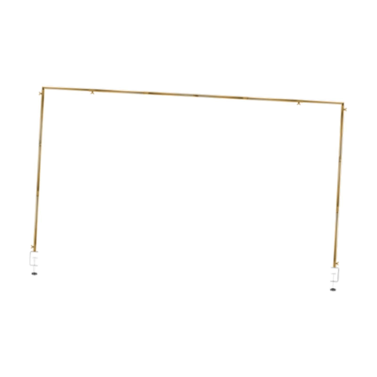 Arche de table dorée réglable avec pinces de fixation pour décoration de fête