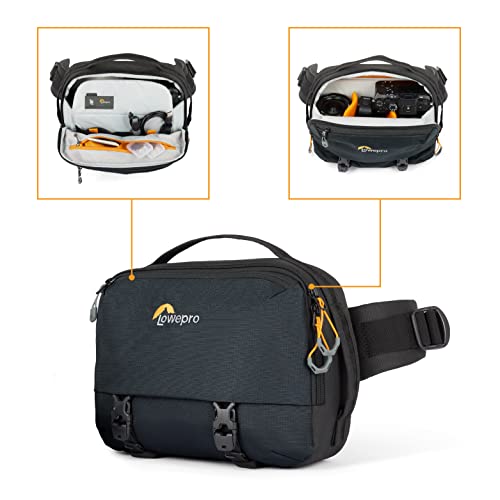 Image of Lowepro Trekker Lite SLX 120, Compact Camera Backpack with Tablet Pocket, Camera Bag for Full Frame Mirrorless, Tripod Attachment, Water Bottle Holder, Black