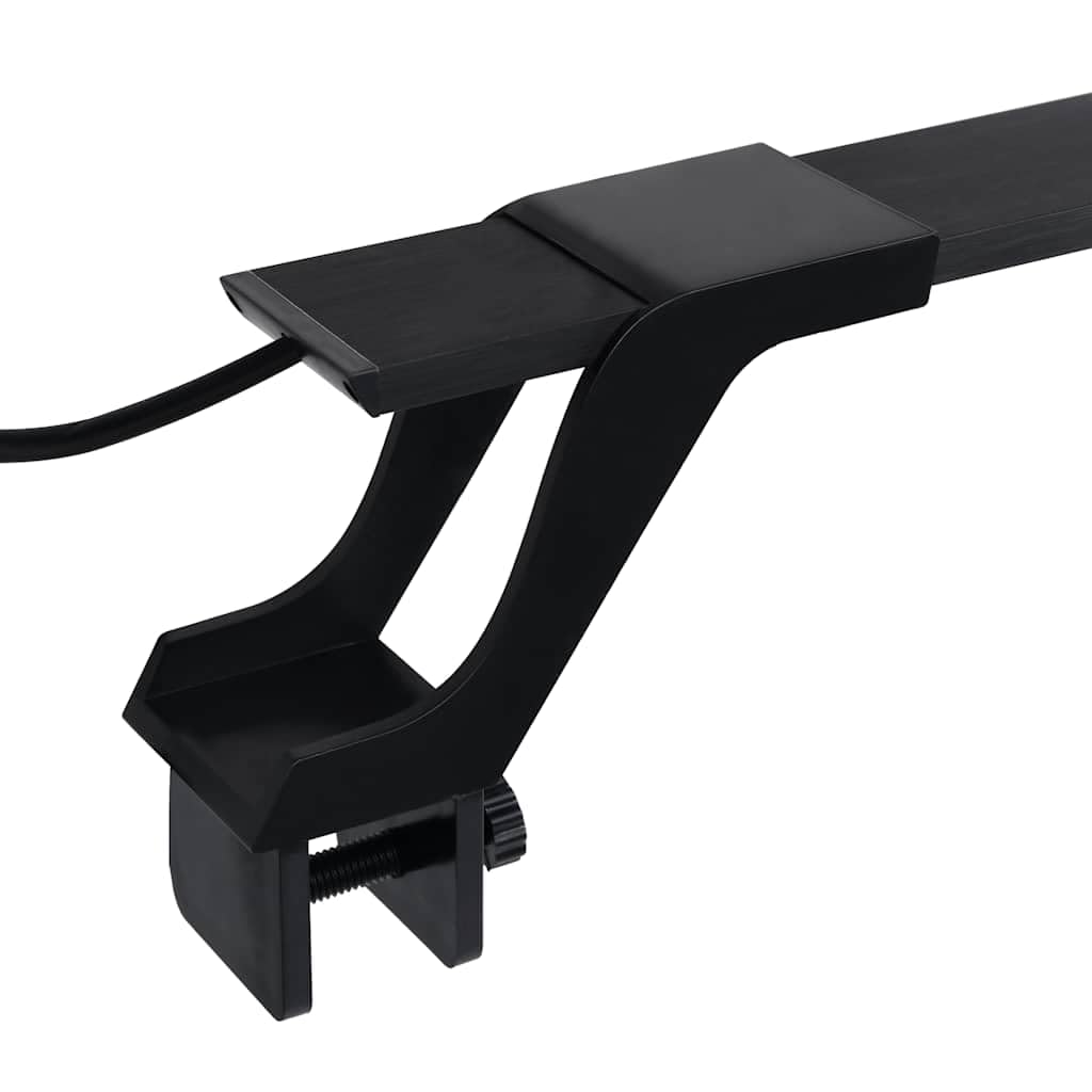 LED Aquarium Beleuchtung mit Klemmen, 115 bis 130 cm, 32 W Aluminiumgehäuse, Blau Weiß Licht, für Pflanzenwachstum, Süßwasser Meerwasser Becken, modern und energiesparend