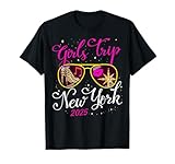 girls trip new york 2025 - maglietta da donna, per fine settimana, compleanno maglietta