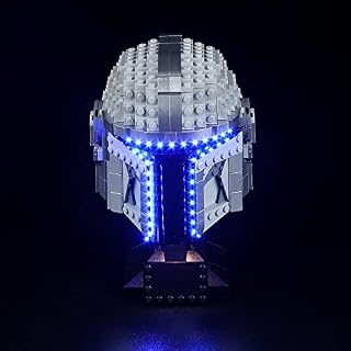 PIPART LED Light Kit for LEGO 75328 Star Wars The Mandalorian Helmet, Light Kit ONLY, LEGO Model NOT Included