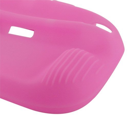 Skque Silicone Gel Protection Case Cover for Nintendo Wii U Gamepad, Pink
