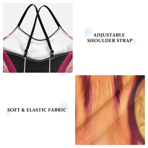 Girls Swimming Suits 3-10 Y Beach Bathing Suit, Cat Looking Camera Eyed Funny3