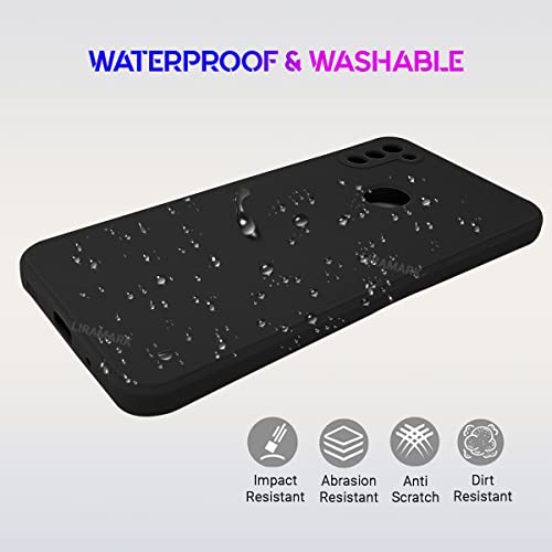 Image of LIRAMARK Silicone Soft Back Cover Case for Samsung Galaxy A11 / Galaxy M11 (Black)