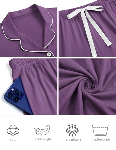 Image of HNG Pajama Sets for Women 2 Piece PJ Sets Short Sleeve Lounge Set Fashion Sleepwear XS-3XL