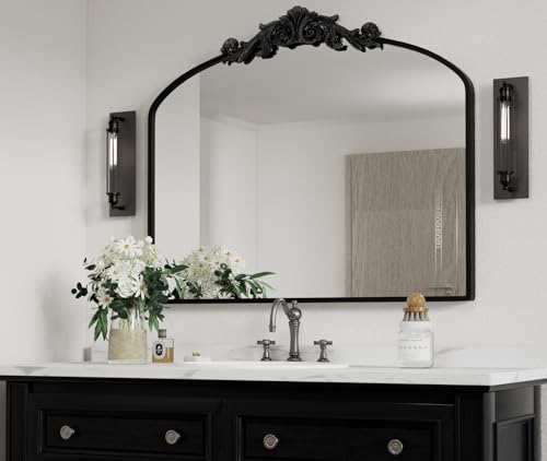 27 Beautiful Black Bathroom Mirrors That Reflect Your Style