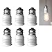 Lamp Socket Adapter Light Bulb Socket Adapter E12 to E14 Lamp Bulb Converter Screw in Thread Adapter Holder 6PCS