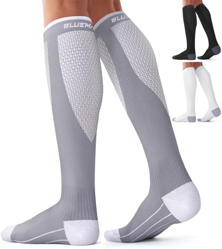 Compression Socks for Women and Men(3 Pairs)15-20mmHg - Best Circulation Support Socks