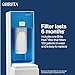 Brita Hub Compact Instant Powerful Countertop Water Filter System, Reduces 70+ Contaminants, 9 Cup Water Reservoir, Includes 6 Month Carbon Block Filter, White, 87344