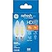 Ge 31741 Refresh Hd Dimmable Led Clear Candelabra Base Bulb, 4w, Daylight, 2-pk