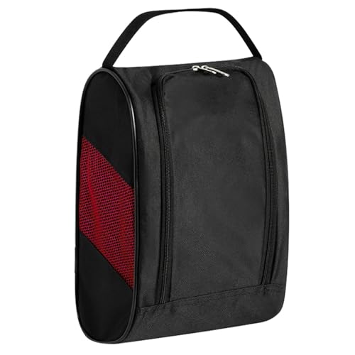 Sac à chaussures de golf noir avec aération pour voyage et transport d'accessoires
