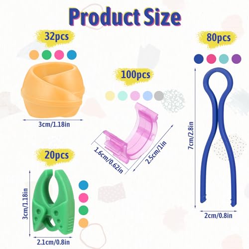 Image of 232Pcs Bobbin Clips Thread Buddies Set, 100 Long Bobbin Clamps Thread Holder, 32 Sewing Spool Huggers Clips,80 Quilting Clip, 20 Bobbins Clamps for Quilting Sewing Machine Spool Organizing
