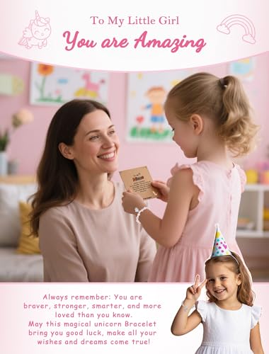 HGDEER Unicorn Gifts for Girls, 2025 Kindergarten Preschool Prek Graduation Gifts for Girl Granddaughter, Daughter, and Niece2