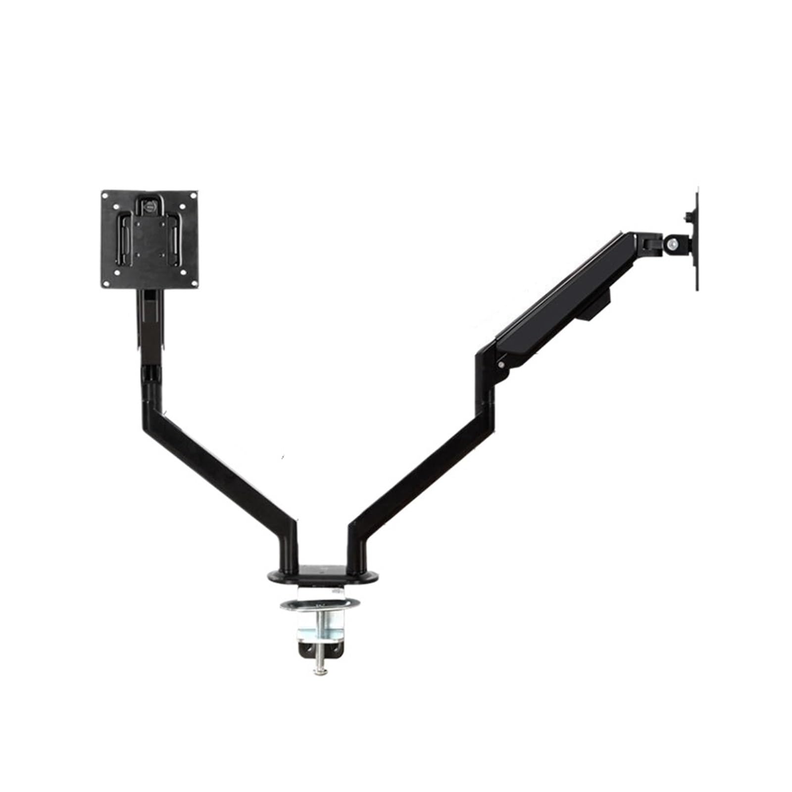 TKJfdTY Left And Right Dual-Screen Monitor Splicing Heightening Bracket Desktop Lifting Horizontal And Vertical Screen Switching Rotating Air Pressure Stand，Blac