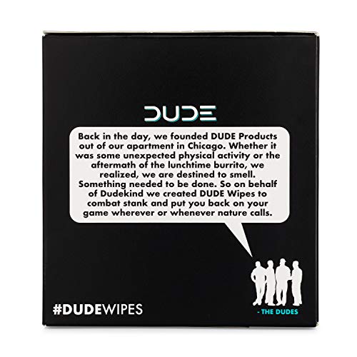 Dude Wipes On-The-Go Flushable Wet Wipes - 1 Pack, 30 Wipes - Mint Chill Extra-Large Individually Wrapped Wipes With Eucalyptus & Tea Tree Oil - Septic And Sewer Safe #TOP4