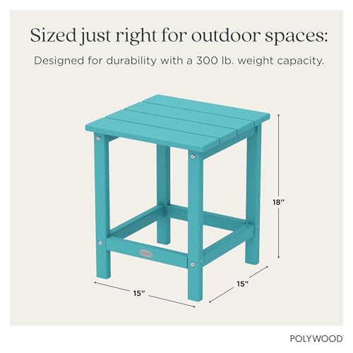 Image of POLYWOOD Long Island 18 inch Side Table, Aruba