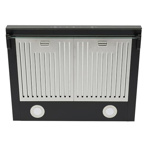 24 Inch Kitchen Range Hood 3 Speed Stainless Steel Kitchen Vent Hood with LED Lights Dual Motor Range Hoods, Gesture Sensor Control & Touch Panel, Detachable Filter Screen