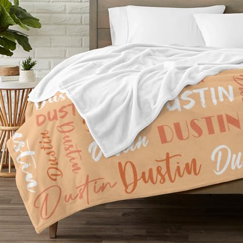 Personalized Blankets for Kids with Names Customized Blankets with Name for Adult Custom Blanket Gift for Birthday Christmas Valentines Day Gift