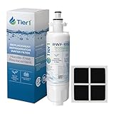 Tier1 RWF1052 ADQ36006101 Refrigerator Water & Air Filter Combo | Replacement for LG LT700P & Kenmore 9690 Fridge Filter - Lasts up to 6 Months | Easy Install | Odor Control | Great Tasting Water