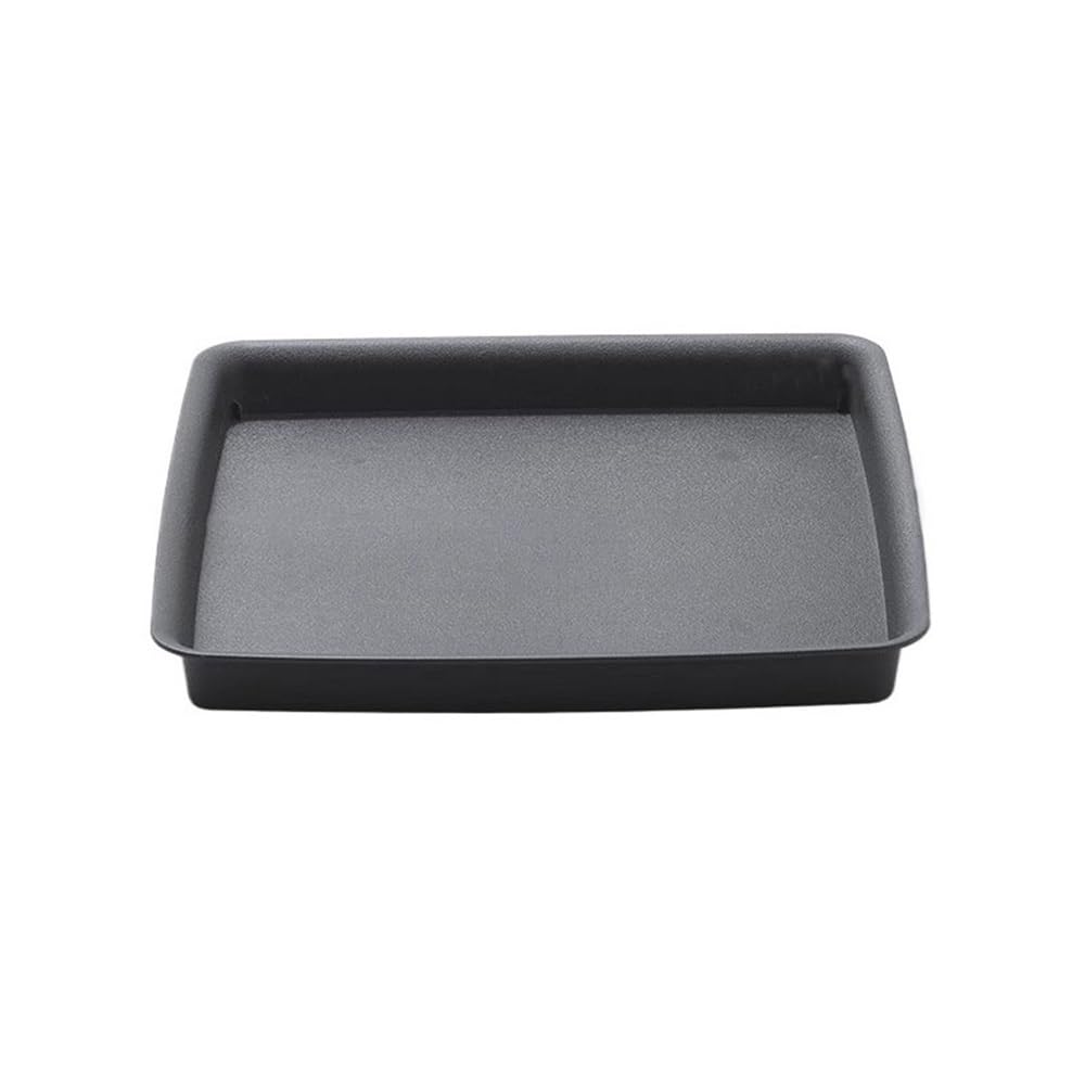 Support à bonsaï Base de pot de fleurs carrée en plastique, bac à eau gris sans roulettes, support à bonsaï(Petit)