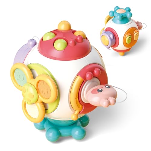 KaeKid ビジーキューブ モンテッソーリ 玩具 赤ちゃん おもちゃ 0歳 知育玩具 1歳 ビジーボード 早期開発 指先訓練 色認知 鍵 おもちゃ 0歳 1歳 2歳 誕生日プレゼント 出産祝い 男の子 女の子