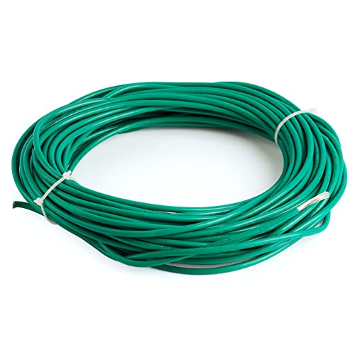 GOUNENGNAIL-Stranded Tinned Copper Grounding Wire 10 AWG,UL Listed, Flexible Electrical Cable, Appliance Ground Protection from Electrical Surge (Green, 25ft(7.5 meter))