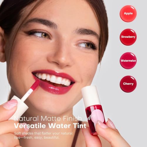 Image of bayfree Lip Tint Stain Set, 4 PCS Lip & Cheek Tint Lightweight Non-sticky | Waterproof Lip Stain, Long Lasting Liquid Blush & Cheek Tint, Transfer-Proof, Matte Finish Lip Color Makeup