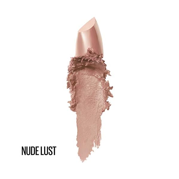 Maybelline-Color-Sensational-Lipstick-Lip-Makeup-Cream-Finish-Hydrating-Lipstick-Nude-Pink-Red-Plum-Lip-Color-Nude-Lust-015-oz-Packaging-May-Vary Maybelline Color Sensational Lipstick, Lip Makeup, Cream Finish, Hydrating Lipstick, Nude Lust, Nude ,1 Count