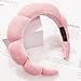 Ayesha Spa Headband for Women Sponge Headband for Washing Face Clouds Soft Hairband Skincare Makeup Headbands for Women Girls Shower Makeup Skincare (Pink)