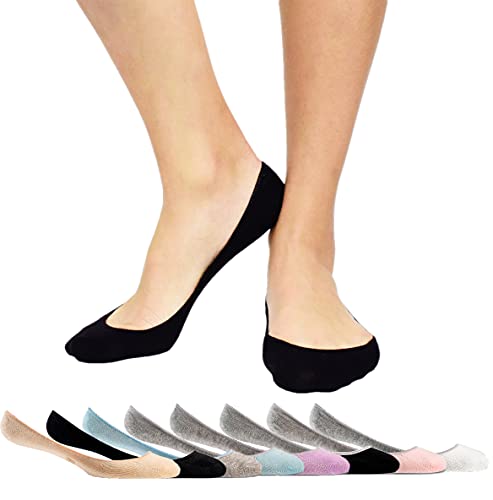 Image of Thirty48 Women's No Show Loafer Socks, Boat Shoe Liners with Non Slip Grip