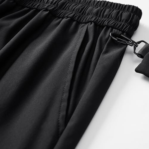 Womens Wide Leg Sweatpants Waterproof Elastic Waist Y2k Cargo Pants Quick Dry Hiking Jogger Pants with Pocket 5