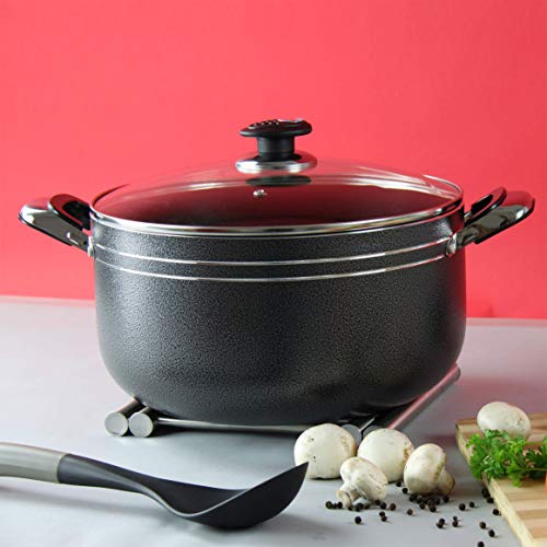 yunyu Juego de Olla de Aluminio Antiadherente, 5 Piezas (28-36cm), sartén