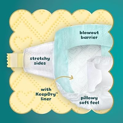 Pampers Swaddlers Diapers, Size 5 (20-37 lbs), 132 Count, Absorbent, Keeps Baby Dry and Comfortable, Skin Safe Disposable Baby Diaper (Packaging May Vary)