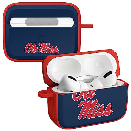 AFFINITY BANDS Mississippi Ole Miss Rebels HDX Case Cover Compatible with Apple AirPods Pro 1 & 2 (Classic)
