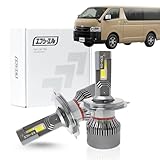 fcl.(エフシーエル) ハイエース 200系 8型 7型 新型 H4 led ヘッドライト hi/lo 切り替え ホワイト 白 ledバルブ 12V 車検対応 静音 左右分2個入り 車専用