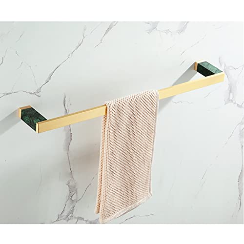Porte-serviettes salle de bain mural double pôle marbre support brossé