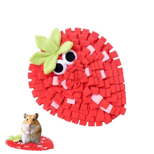 Pet Foraging Mat - Interactive Dog Puzzle Toy, Slow Eating Enrichment Pad with Fun Fruit Shapes for Puppies and Adult Dogs, Idea