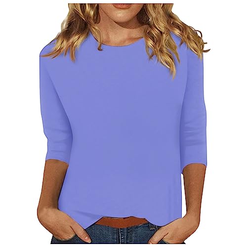 Tee shirt sport femme à manches 3/4 confortable pour l'entraînement quotidien