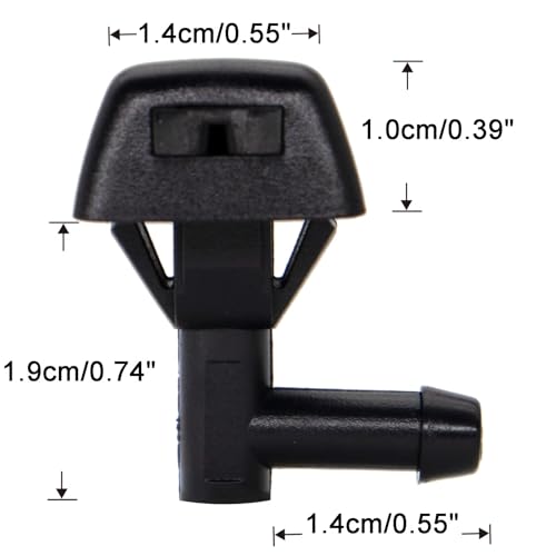 Buse de pulvérisation double jet pour gicleur lave-glace avant Volvo V70 II 2000-2007