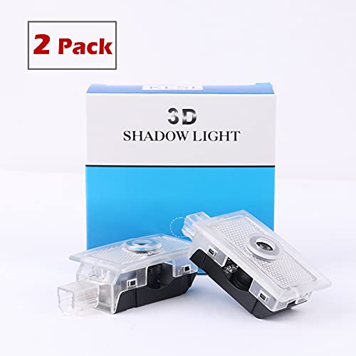 2PCS for Chrysler Car Door LED Logo Lights, 3D Ghost Shadow Light Wireless Welcome Courtesy Projector Light Fit for 200 300 Sebring